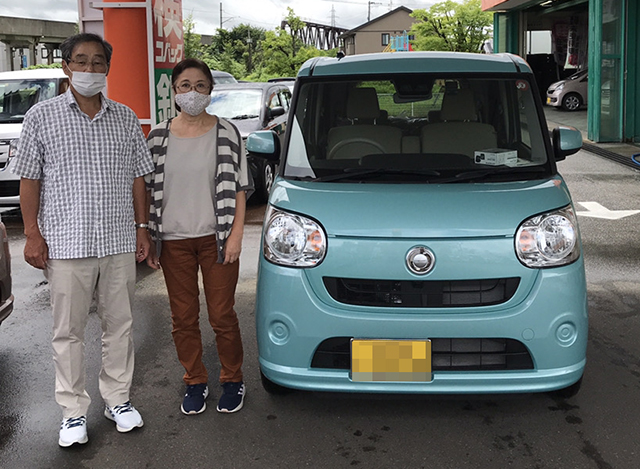 ダイハツ ムーヴキャンバス ポケットカーズの笑顔あふれる納車式のご紹介