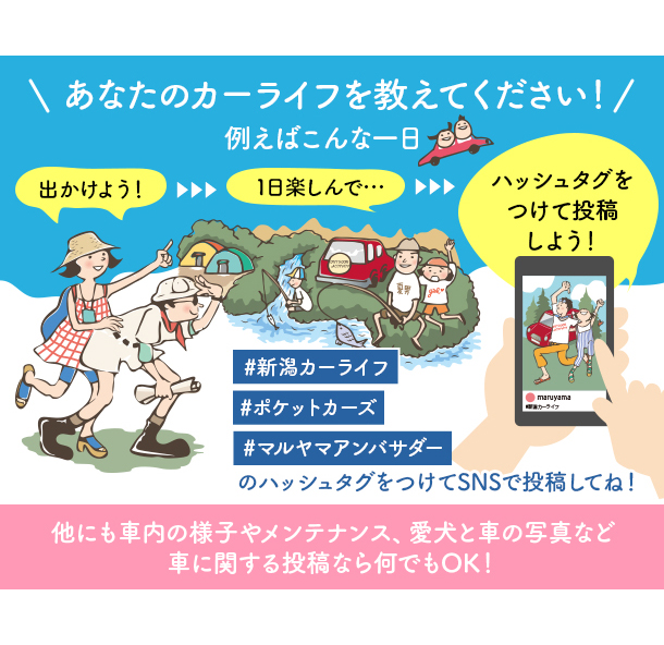 マルヤマ公式アンバサダー募集 素敵な特典が貰えちゃう ポケットカーズにまつわることを集めたページです