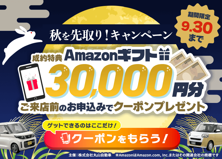 秋を先取り！キャンペーン！アマゾンギフト30,000円分プレゼント！